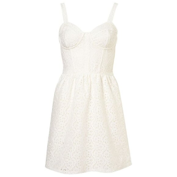 Topshop Lace Corset Flippy Tunic Dress ASO Lana Del Rey & Demi Lovato - Picture 2 of 9
